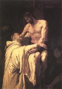 RIBALTA, Francisco Christ Embracing St Bernard xfgh oil
